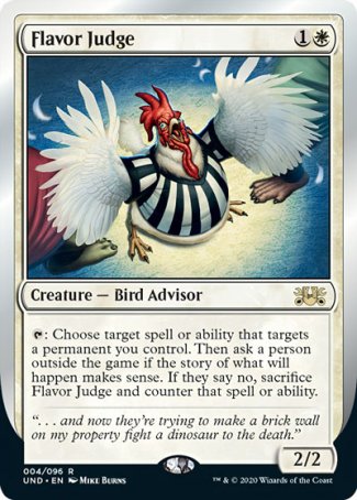 (004/096) Magic The Gathering Unsanctioned Single: Flavor Judge Holo Rare