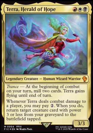 (004) Magic The Gathering Commander: Magic: The Gathering - FINAL FANTASY Single: Terra, Herald of Hope  Mythic