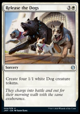 (004) Magic The Gathering Jumpstart Single: Release the Dogs Holo Uncommon