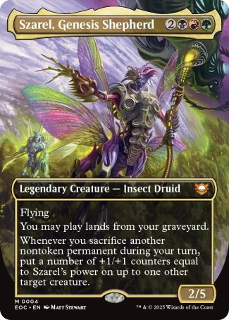 (004) Magic The Gathering Commander: Edge of Eternities Single: Szarel, Genesis Shepherd  Mythic