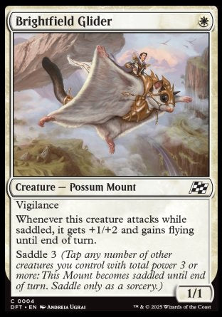 (004) Magic The Gathering Aetherdrift Single: Brightfield Glider  Common