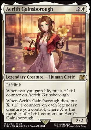 (004) Magic The Gathering Magic: The Gathering - FINAL FANTASY Single: Aerith Gainsborough  Rare