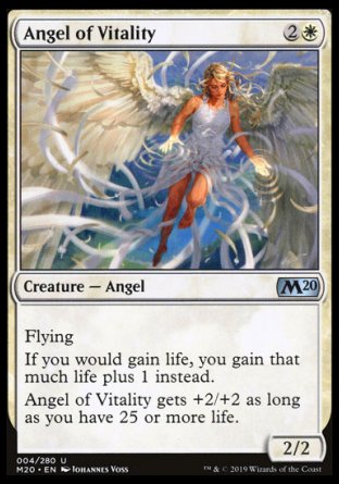 (004/280) Magic The Gathering Core 2020 Single: Angel of Vitality  Uncommon