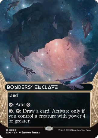 (004) Magic The Gathering Stellar Sights Single: Bonders' Enclave (V.1) Holo Rare