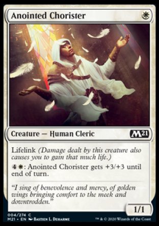 (004) Magic The Gathering Core 2021 Single: Anointed Chorister  Common