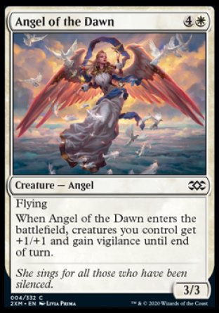 (004/332) Magic The Gathering Double Masters Single: Angel of the Dawn  Common