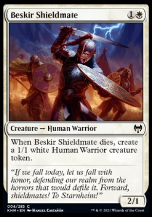 (004/285) Magic The Gathering Kaldheim Single: Beskir Shieldmate Holo Common