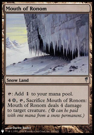 (148) Magic The Gathering The List Single: Mouth of Ronom  Uncommon