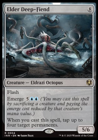 (004) Magic The Gathering Innistrad Remastered Single: Elder Deep-Fiend Holo Rare