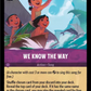 (061) Lorcana Shimmering Skies Single: We Know the Way Holo Rare