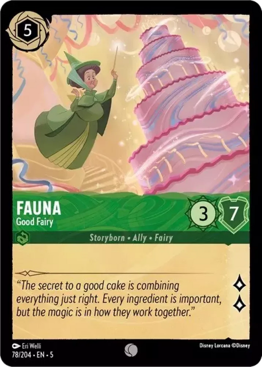 (078) Lorcana Shimmering Skies Single: Fauna - Good Fairy Holo Common