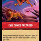 (128) Lorcana Shimmering Skies Single: Evil Comes Prepared  Common