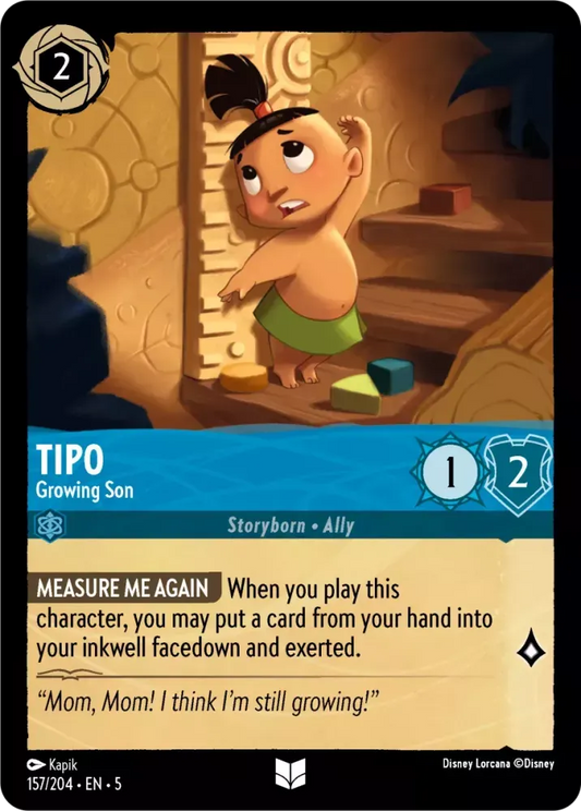 (157) Lorcana Shimmering Skies Single: Tipo - Growing Son Holo Uncommon