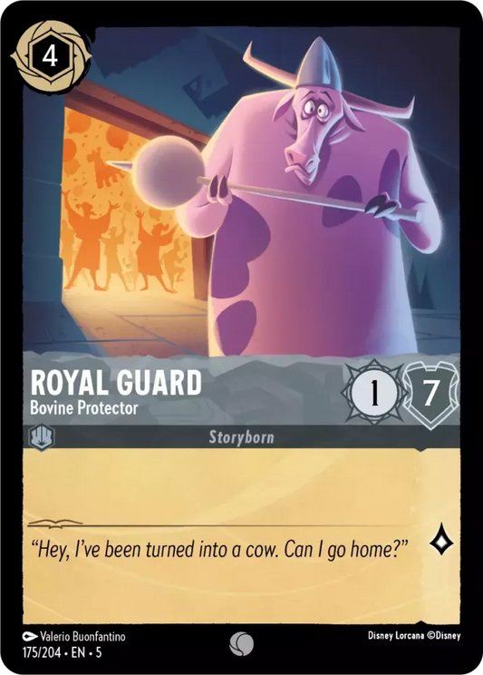 (175) Lorcana Shimmering Skies Single: Royal Guard - Bovine Protector  Common