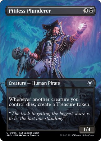(005) Magic The Gathering Special Guests Single: Pitiless Plunderer Holo Uncommon