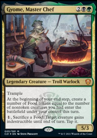 (005) Magic The Gathering Commander: Strixhaven Single: Gyome, Master Chef Holo Mythic