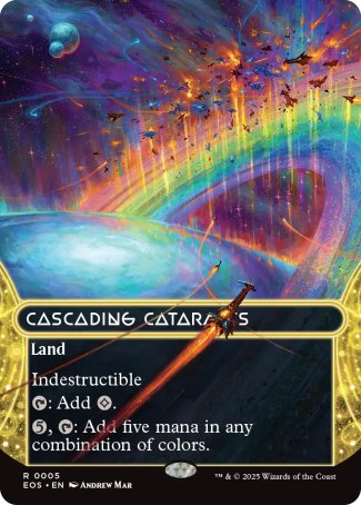 (005) Magic The Gathering Stellar Sights Single: Cascading Cataracts (V.1)  Rare