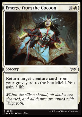 (005) Magic The Gathering Duskmourn: House of Horror Single: Emerge from the Cocoon  Common