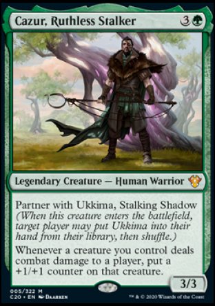 (005/322) Magic The Gathering Commander: Ikoria Single: Cazur, Ruthless Stalker  Mythic