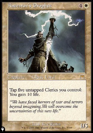(003) Magic The Gathering The List Single: Ancestor's Prophet  Rare