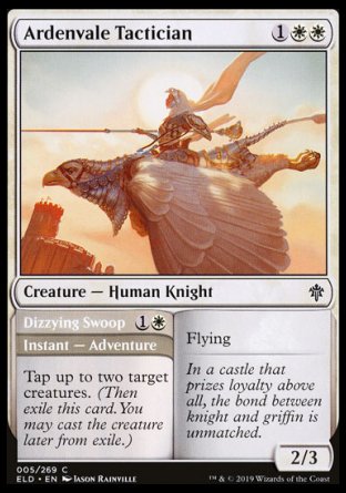 (005/269) Magic The Gathering Throne of Eldraine Single: Ardenvale Tactician // Dizzying Swoop  Common