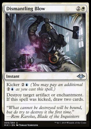 (005/254) Magic The Gathering Modern Horizons Single: Dismantling Blow Holo Uncommon