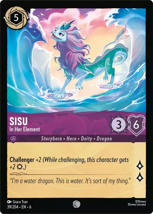 (039) Lorcana Azurite Sea Single: Sisu - In Her Element Holo Common