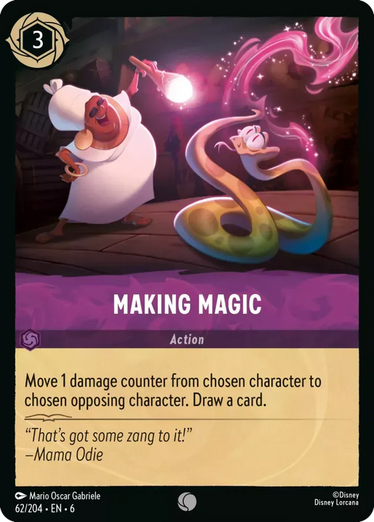 (062) Lorcana Azurite Sea Single: Making Magic  Common