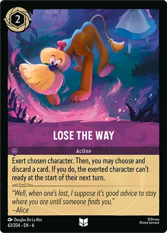 (063) Lorcana Azurite Sea Single: Lose the Way  Uncommon