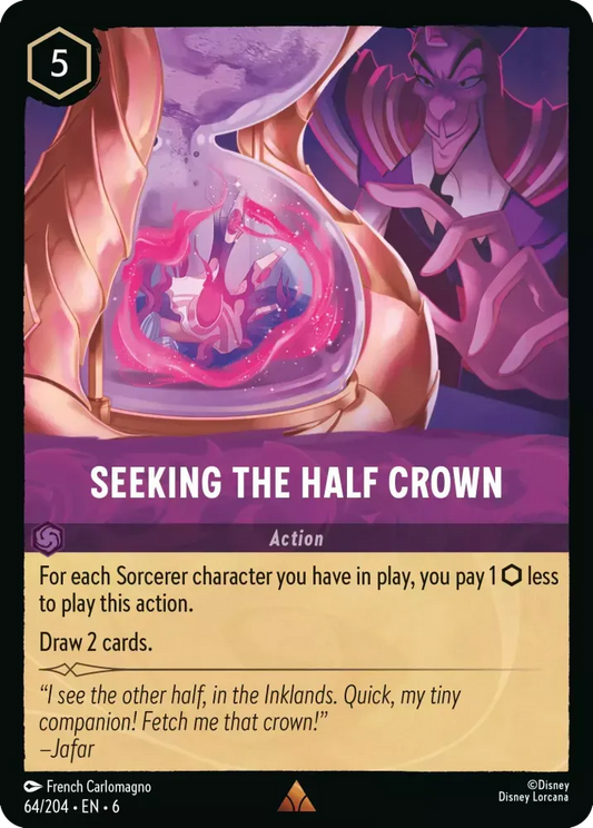 (064) Lorcana Azurite Sea Single: Seeking the Half Crown  Rare
