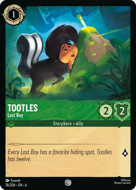 (076) Lorcana Azurite Sea Single: Tootles - Lost Boy  Common