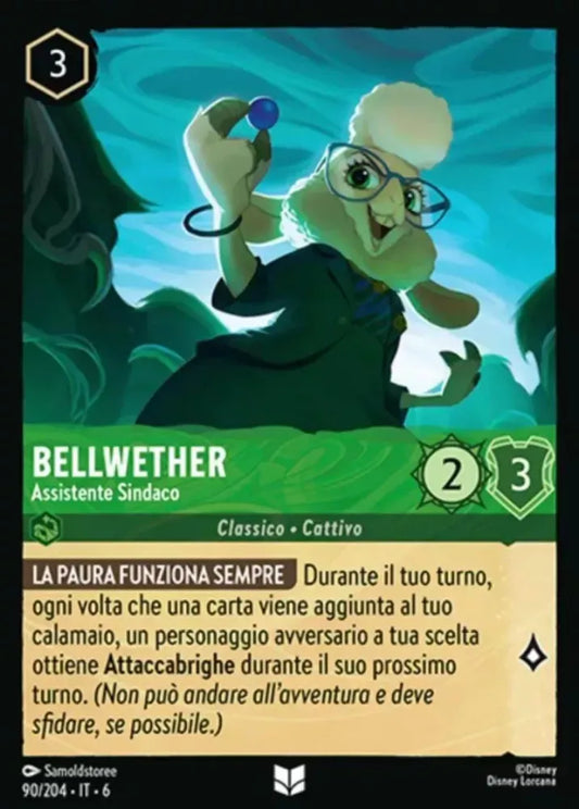 (090) Lorcana Azurite Sea Single: Bellwether - Assistant Mayor Holo Uncommon
