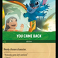 (097) Lorcana Azurite Sea Single: You Came Back (V.1) Holo Rare