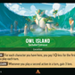 (102) Lorcana Azurite Sea Single: Owl Island - Secluded Entrance Holo Rare