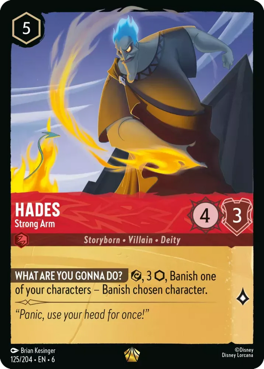 (125) Lorcana Azurite Sea Single: Hades - Strong Arm  Legendary