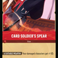 (134) Lorcana Azurite Sea Single: Card Soldier's Spear Holo Uncommon
