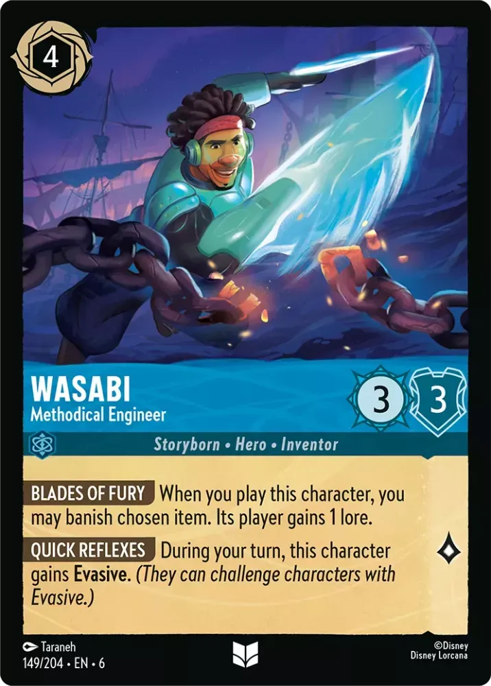 (149) Lorcana Azurite Sea Single: Wasabi - Methodical Engineer  Uncommon