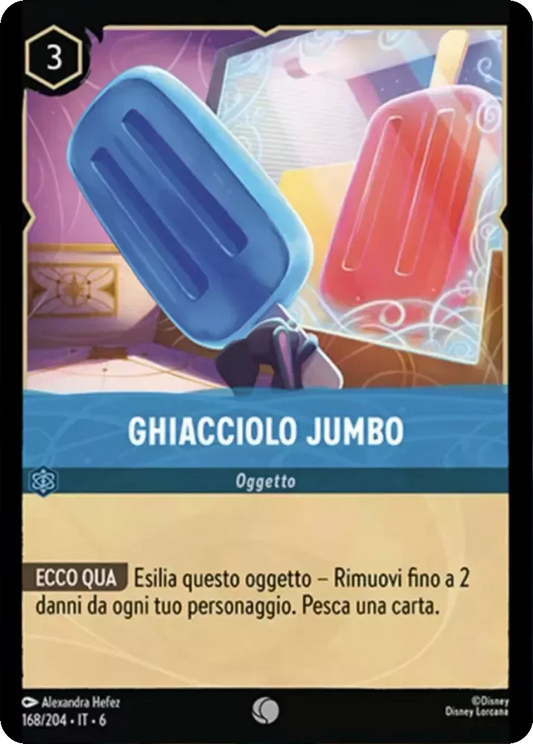 (168) Lorcana Azurite Sea Single: Jumbo Pop Holo Common