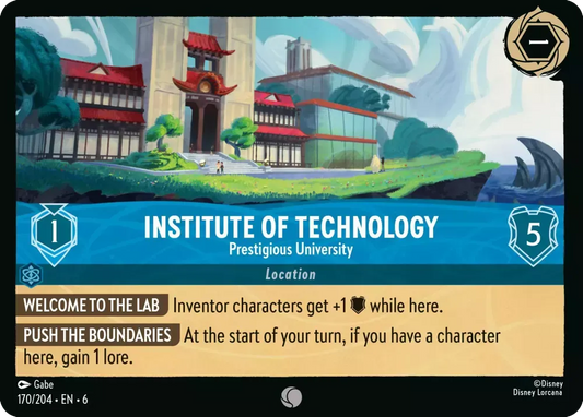 (170) Lorcana Azurite Sea Single: Institute of Technology - Prestigious University Holo Common