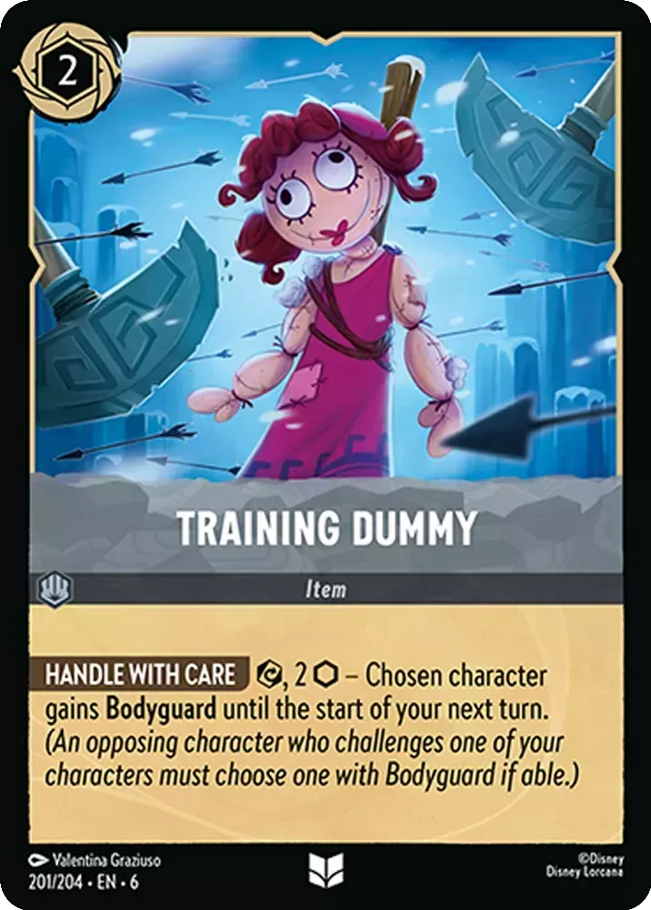 (201) Lorcana Azurite Sea Single: Training Dummy  Uncommon
