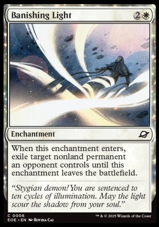 (006) Magic The Gathering Edge of Eternities Single: Banishing Light  Common