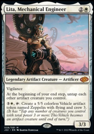 (006) Magic The Gathering Jumpstart 2022 Single: Lita, Mechanical Engineer  Mythic