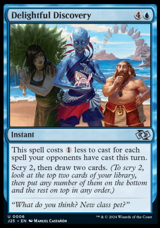 (006) Magic The Gathering Foundations Jumpstart Single: Delightful Discovery  Uncommon