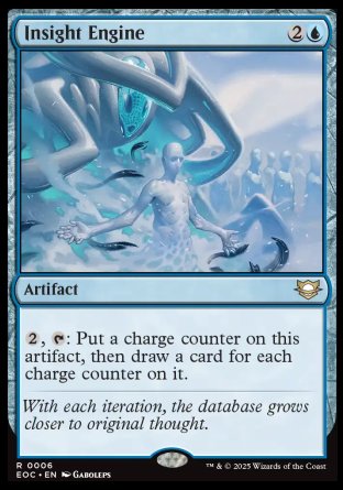 (006) Magic The Gathering Commander: Edge of Eternities Single: Insight Engine  Rare