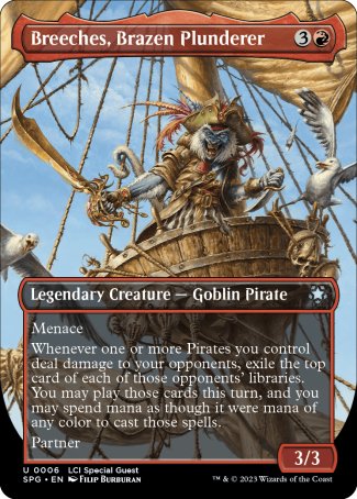 (006) Magic The Gathering Special Guests Single: Breeches, Brazen Plunderer  Uncommon