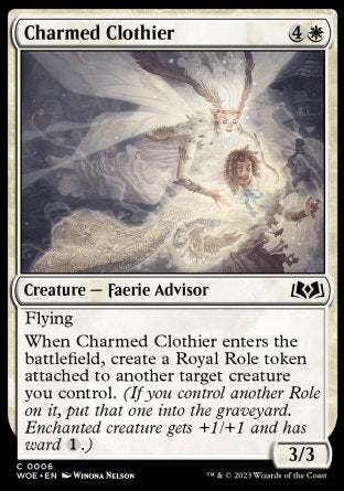 (006) Magic The Gathering Wilds of Eldraine Single: Charmed Clothier  Common