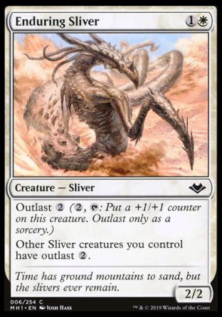 (006/254) Magic The Gathering Modern Horizons Single: Enduring Sliver  Common