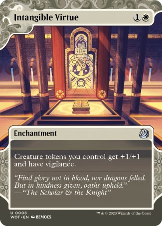 (006) Magic The Gathering Enchanting Tales Single: Intangible Virtue  Uncommon