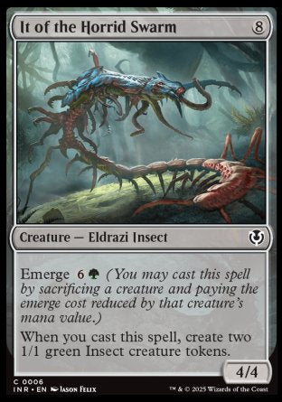 (006) Magic The Gathering Innistrad Remastered Single: It of the Horrid Swarm  Common