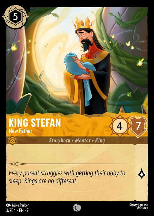 (003/204) Lorcana Archazia's Island Single: King Stefan - New Father  Common